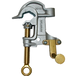 Salisbury Ground Clamp Aluminum 1.5″ C Serrated Jaw Strain Relief 2195 ASTM 5B