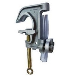Salisbury Ground Clamp Aluminum 2.4″ C Flat Lower Jaw Smooth Acme Thread Clear Strain Relief 22680 ASTM 5H