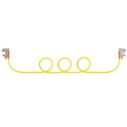 Salisbury Single Ground Assembly Smooth Aluminum C Clamp 15 Foot Cable 2320