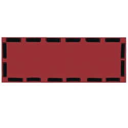 Salisbury Blanket Class 0 Type II 18×18 Maroon Velcro 1818MLV