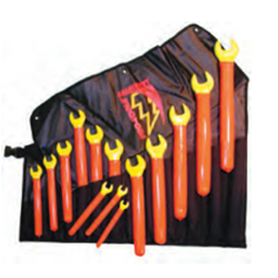Salisbury Insulated Tool Wrench Set Open End 17 Pieces Metric S241818