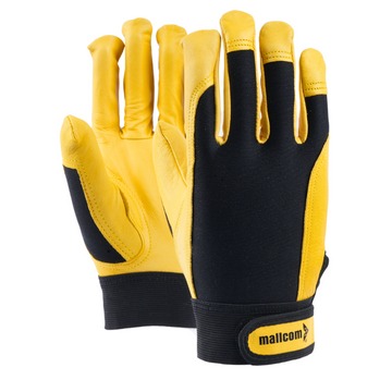 BLACK AND YELLOW GLOVES