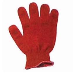 Salisbury Glove Liner 100% Acrylic Nylon Red String Knit 89/4702
