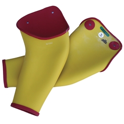 Salisbury Sleeve Dipped Class 3 Type I Red/Yellow Extra Curved Large D3LRY-EC