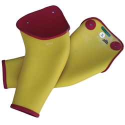 Salisbury Sleeve Dipped Class 3 Type I Red/Yellow Extra Curved Small D3SRY-EC