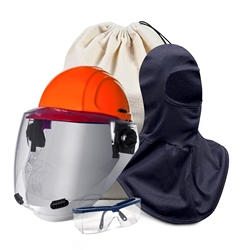 Salisbury AS1200 PrismShield Plus Arc Flash Face Shield Kit 12 Cal FULL BRIM SKA12FB-PP